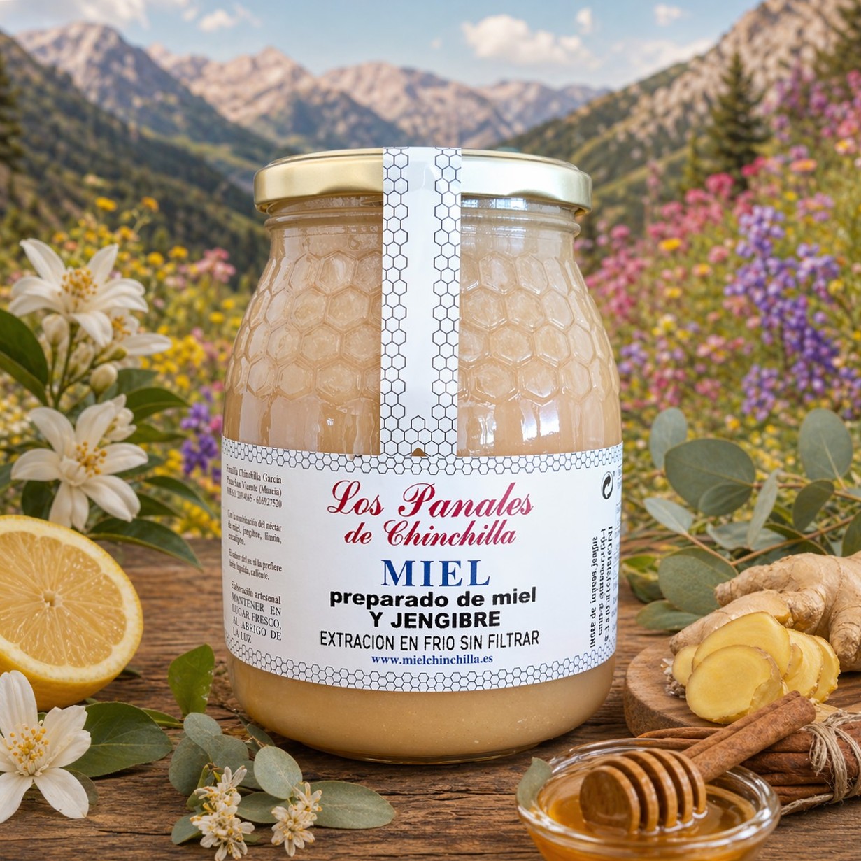 Miel con jengibre
